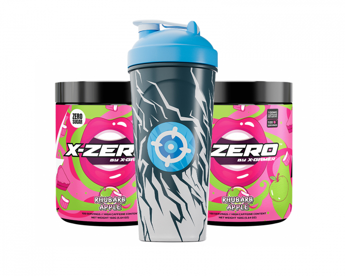 X-Gamer X-Zero Rhubarb Apple - 2 x 100 Servings