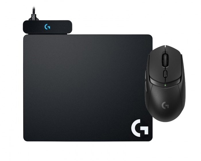 Logitech G309 Lightspeed Wireless Gaming Mouse x G PowerPlay Wireless Charging System - Black