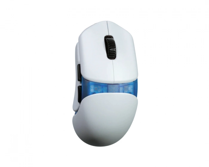 Orbital Works Pathfinder Wireless Gaming Mouse – White + Core Body – Terra Blue