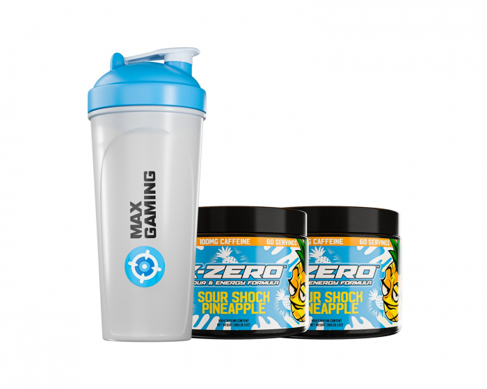 X-Gamer X-Zero Sour Shock Pineapple - 2 x 60 Servings + Shaker