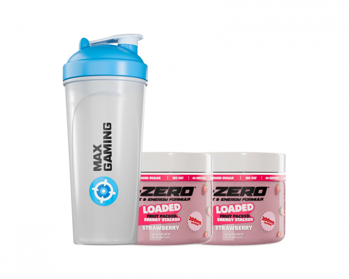 X-Gamer X-Zero Loaded Strawberry - 2 x 40 Servings + Shaker