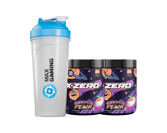 X-Gamer X-Zero Cosmic Peach - 2 x 100 Servings + Shaker