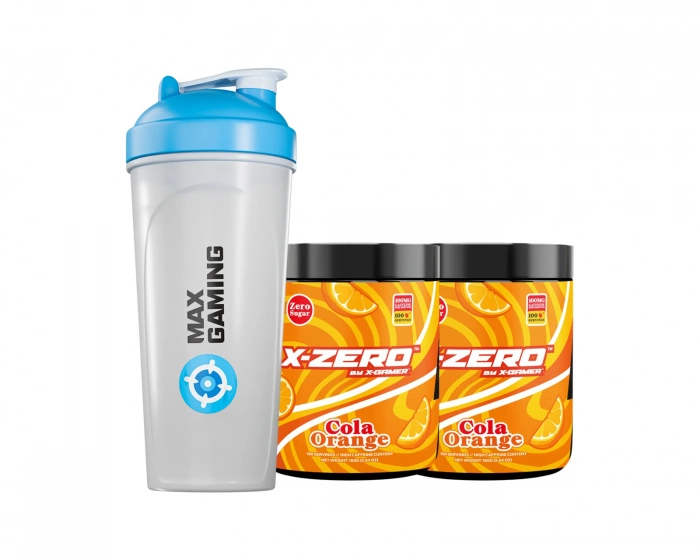 X-Gamer X-Zero Cola Orange - 2 x 100 Servings + Shaker