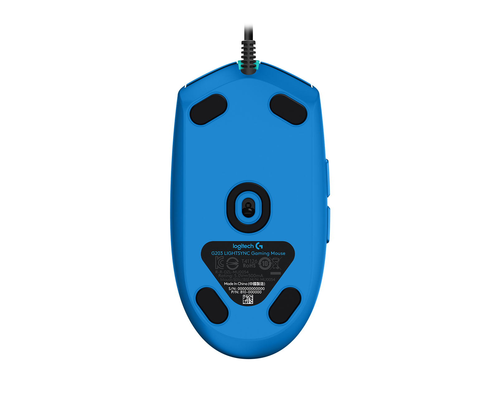 Logitech G203 Lightsync Gaming Mouse - Blue - us.MaxGaming.com