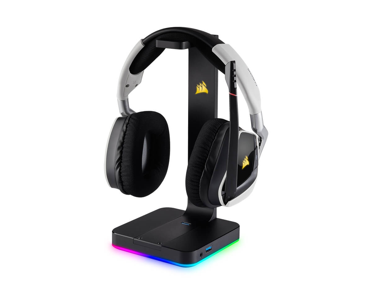 St100 rgb premium headset stand with 7.1 best sale surround sound