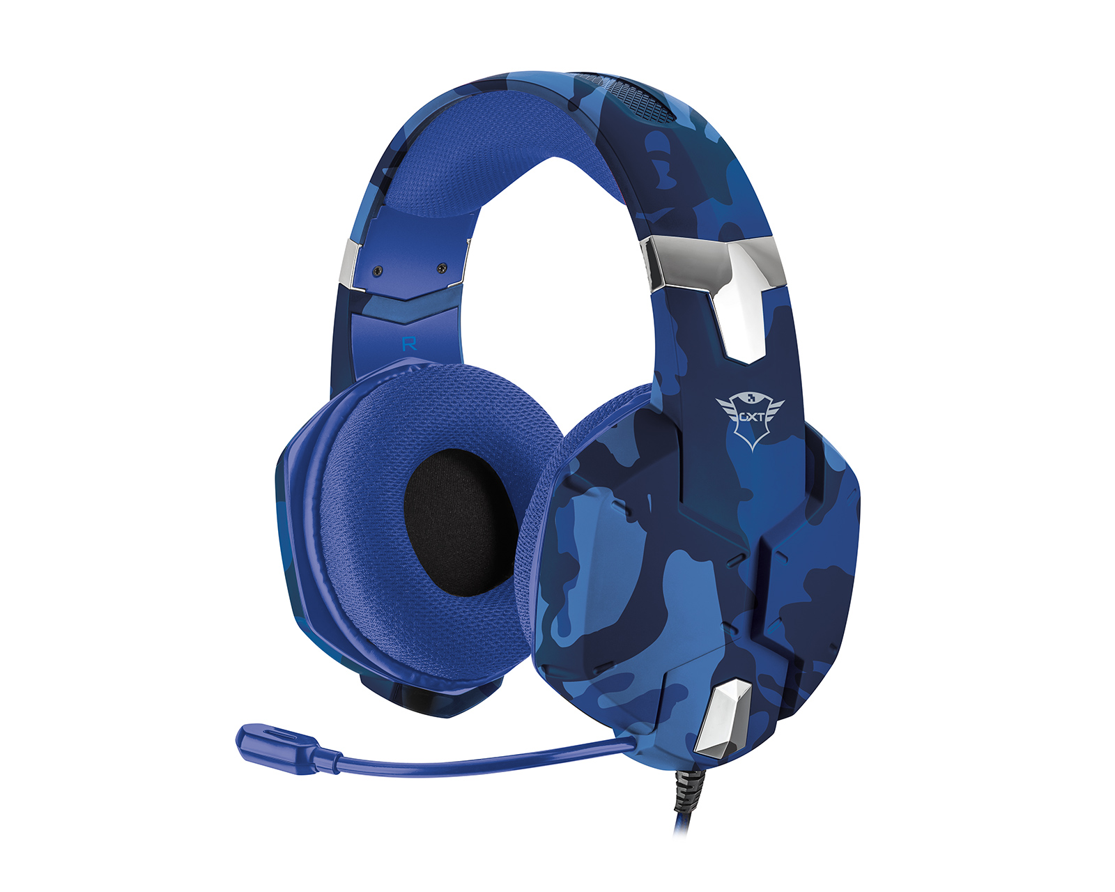 Trust GXT 322B Gaming Headset Blue Camo us.MaxGaming