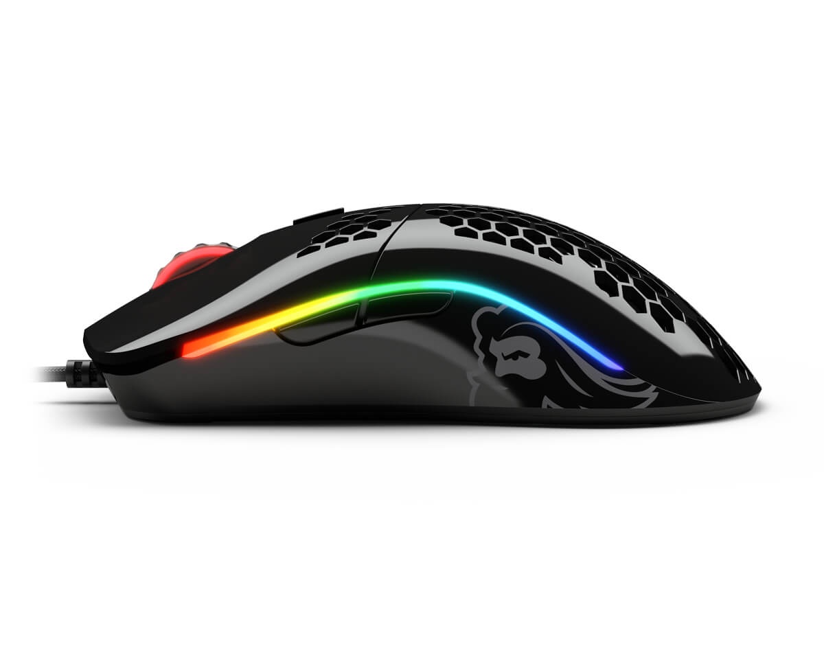 Glorious PC Model O Glossy Black RGB Wired Mouse - Thumbnail 4