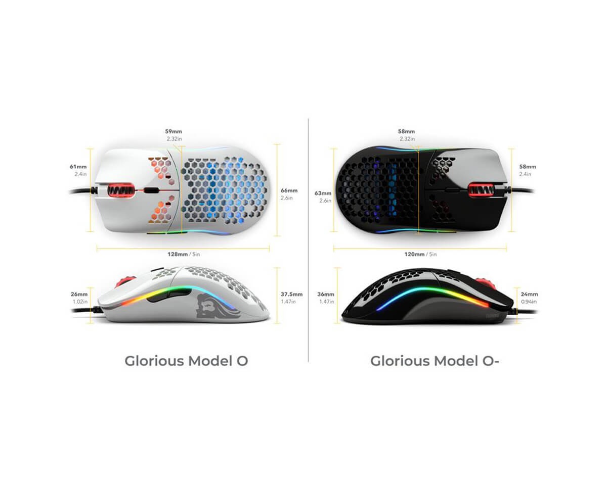 Glorious Model O Gaming Mouse Glossy White