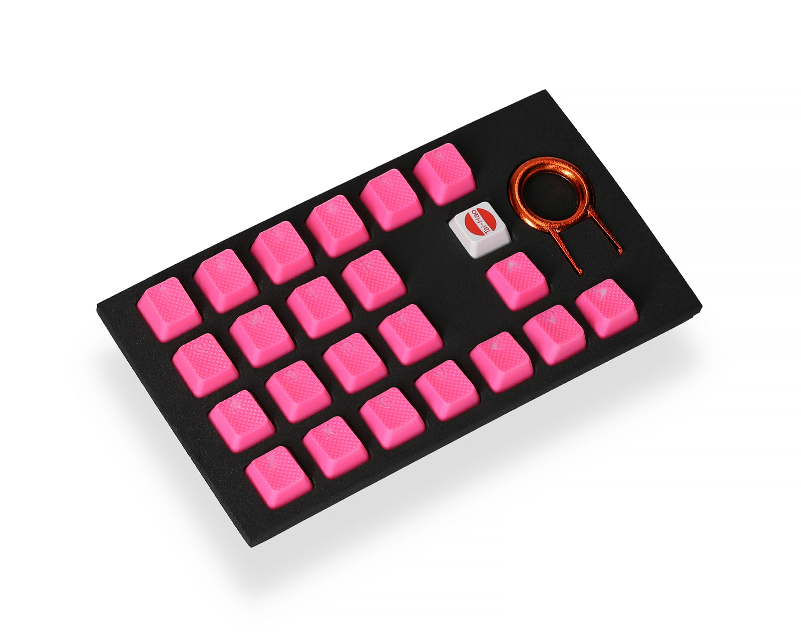 Buy Tai Hao 22 Key Rubber Double Shot Backlit Keycap Set Neon Pink At Us Maxgaming Com