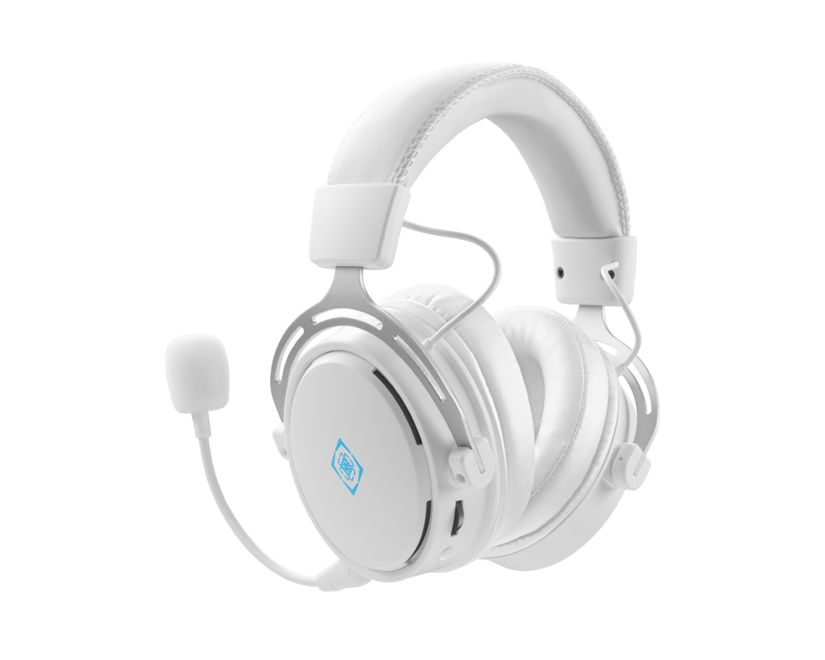 Wireless gaming headset online white