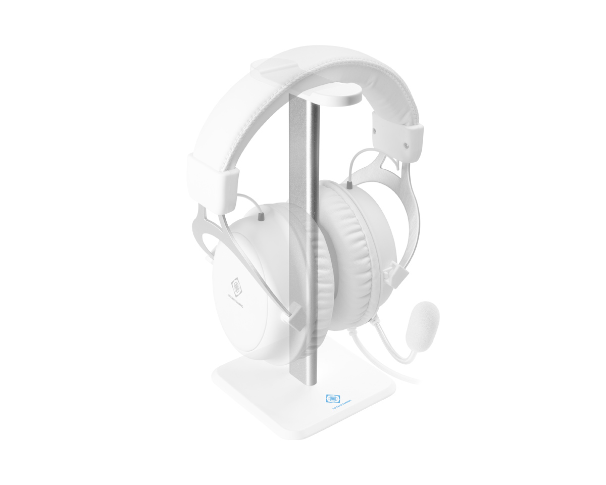 White razer headset discount stand