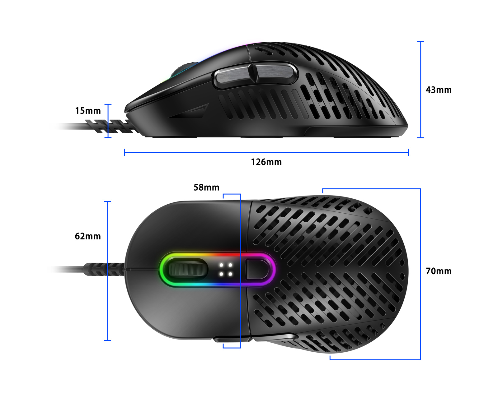 Mountain Makalu 67 RGB Gaming Mouse Black - us.MaxGaming.com