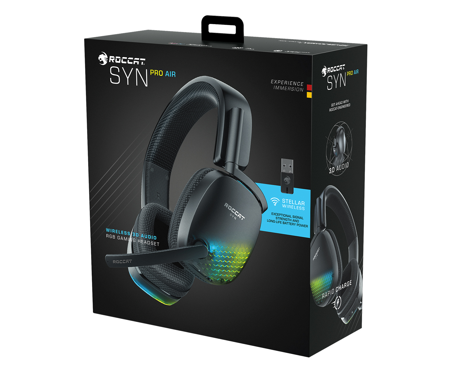 Black Syn Roccat Pro - Headset Wireless Gaming Air