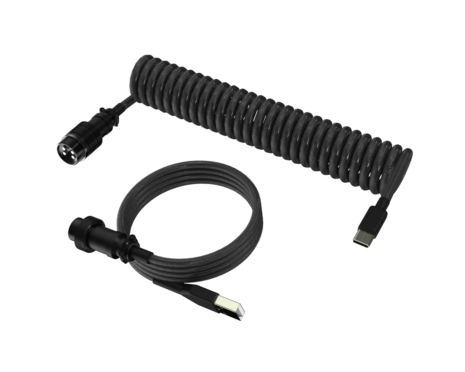 Buy MaxMount Premium Aviator Coiled Cable USBC Black at
