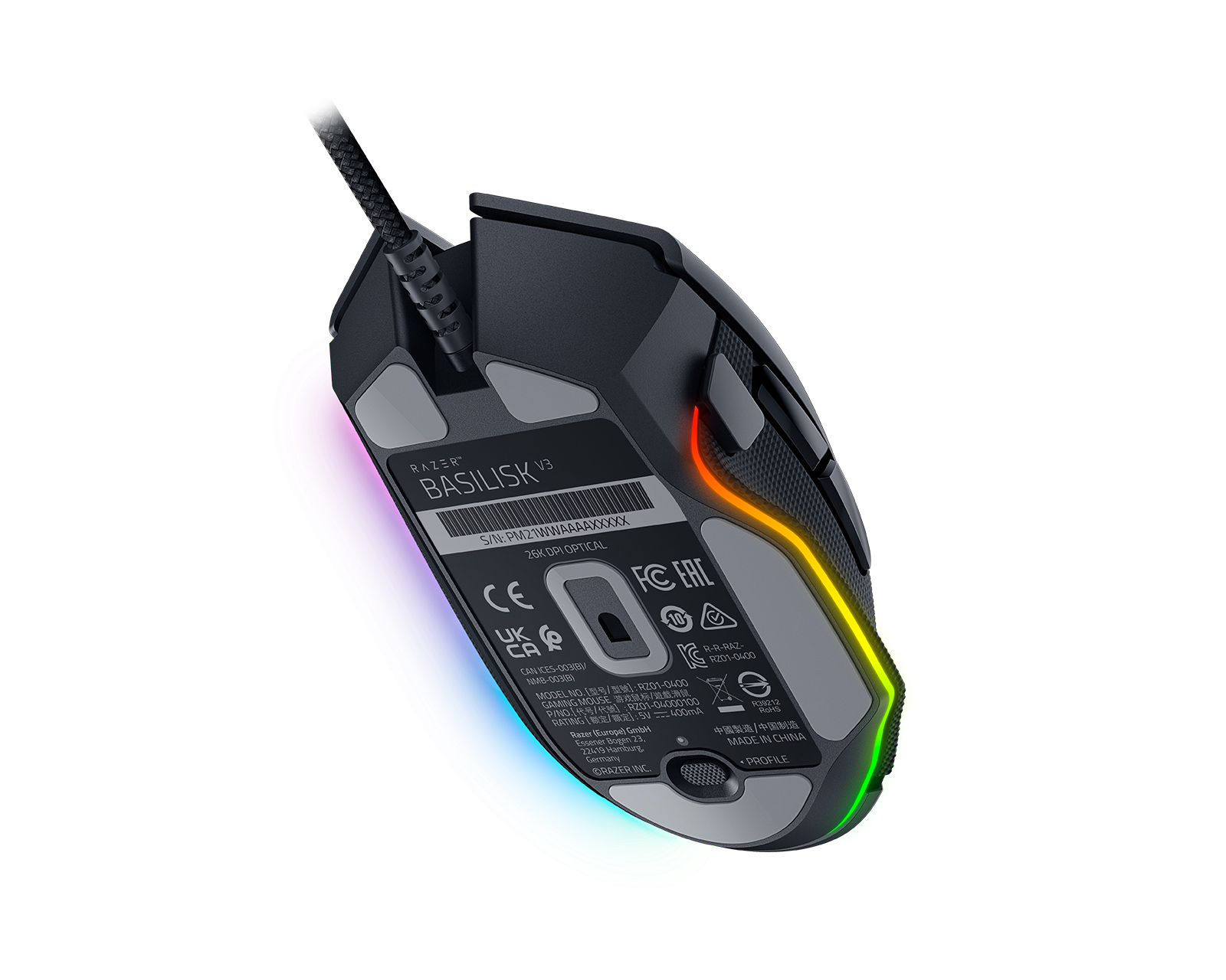 Razer Basilisk V3 Ergonomic Gaming Mouse - us.MaxGaming.com