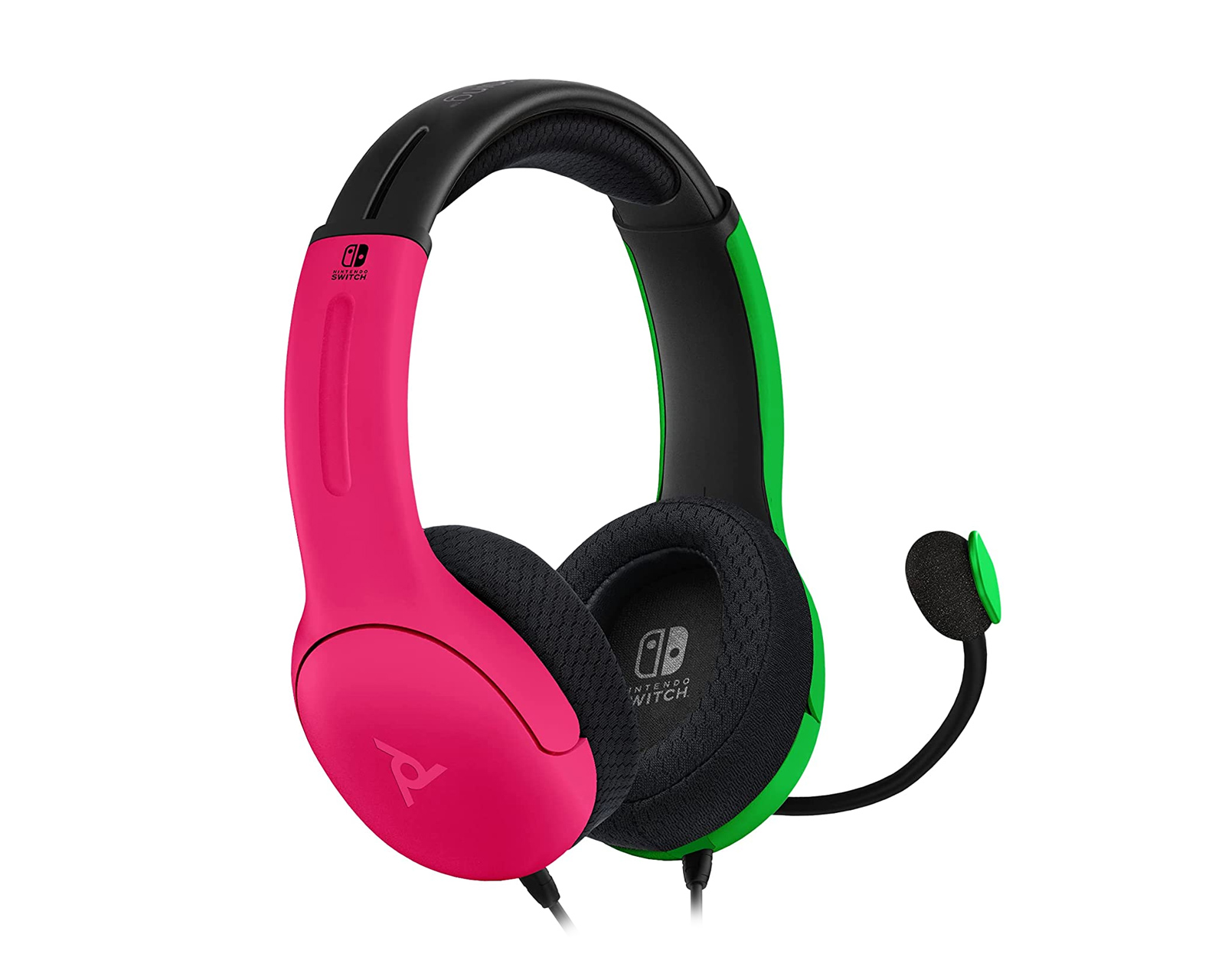 Nintendo Switch Headset LVL 40 Pink & Green Wired Stereo