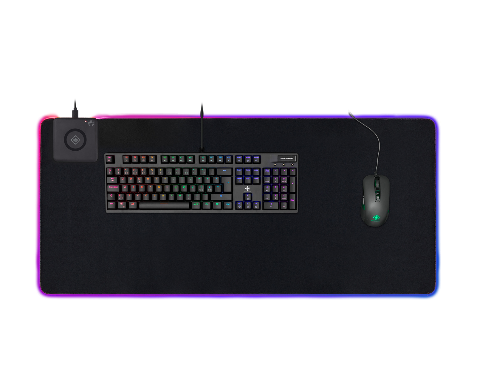 deltaco gaming rgb mousepad