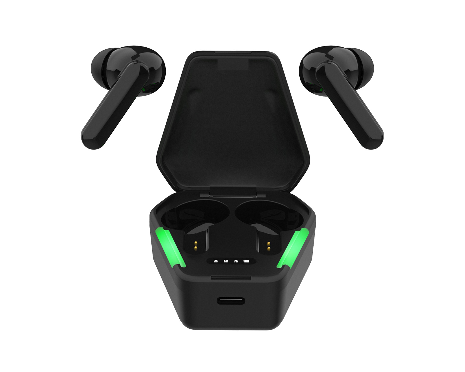 STREETZ True Wireless Gaming In Ear Earphones Black