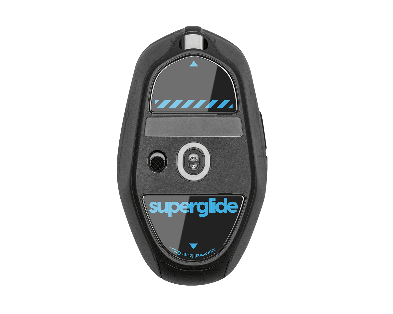 Superglide Glass Skates for Logitech G303 Shroud Edition - Black
