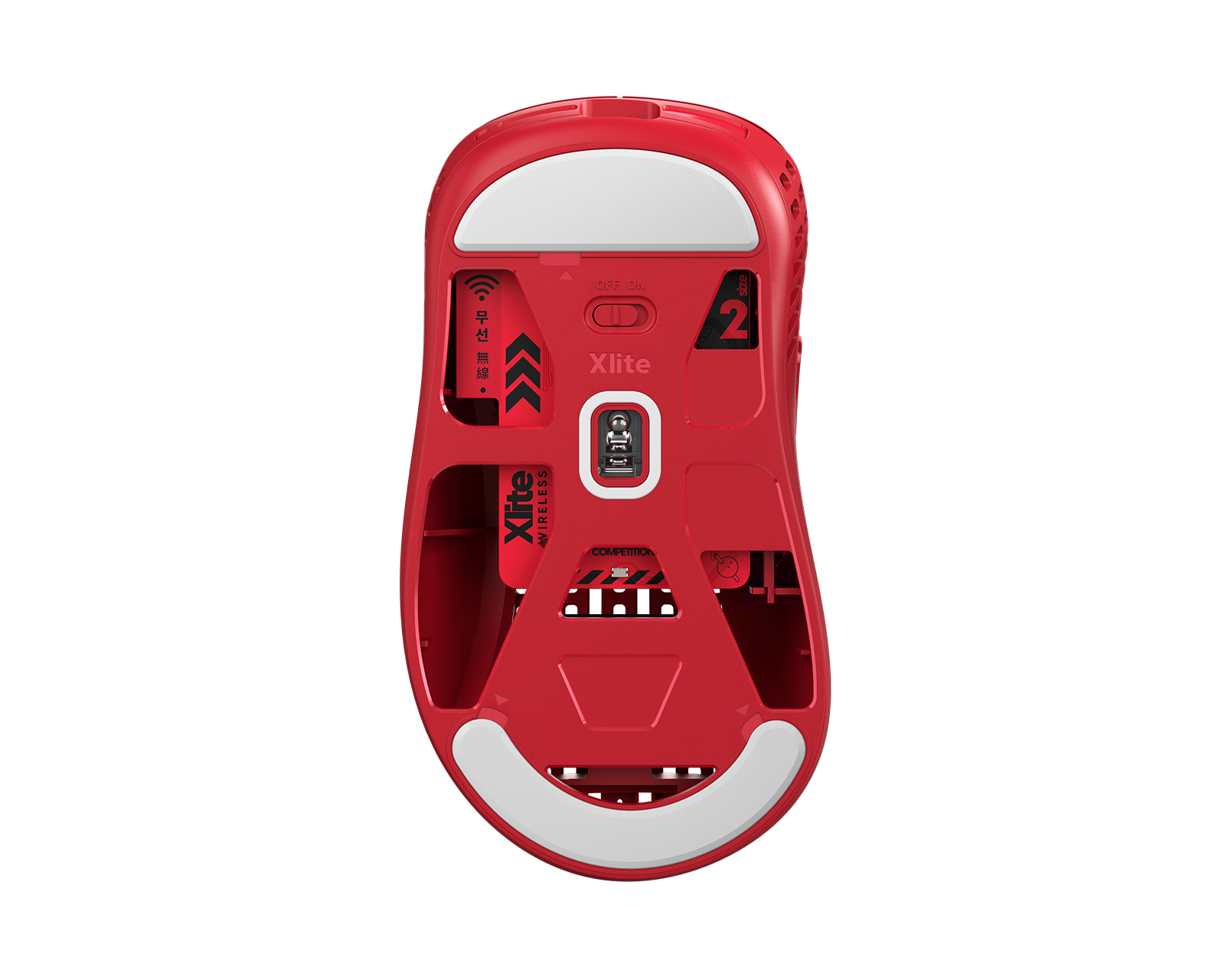 Pulsar Xlite Wireless v2 Competition Gaming Mouse - Red - Limited Edition