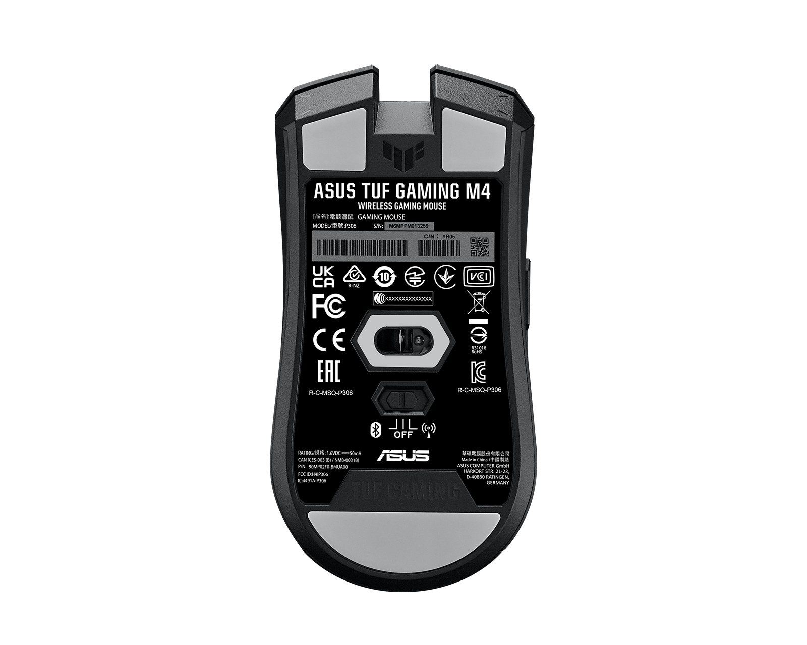 Asus TUF M4 Wireless Gaming Mouse - Black - us.MaxGaming.com