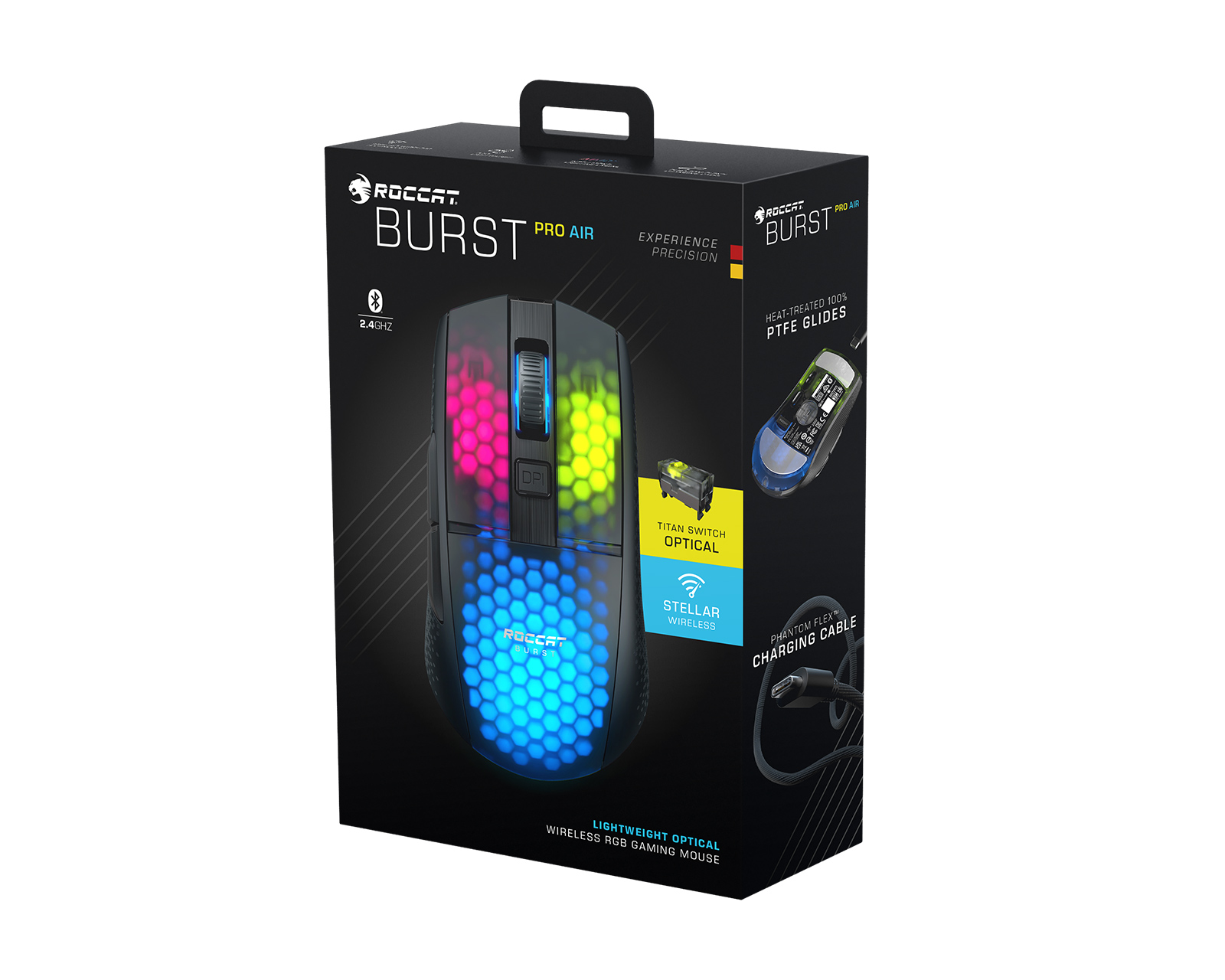 Roccat Burst Pro Air Wireless Gaming Mouse - Black - us.MaxGaming.com