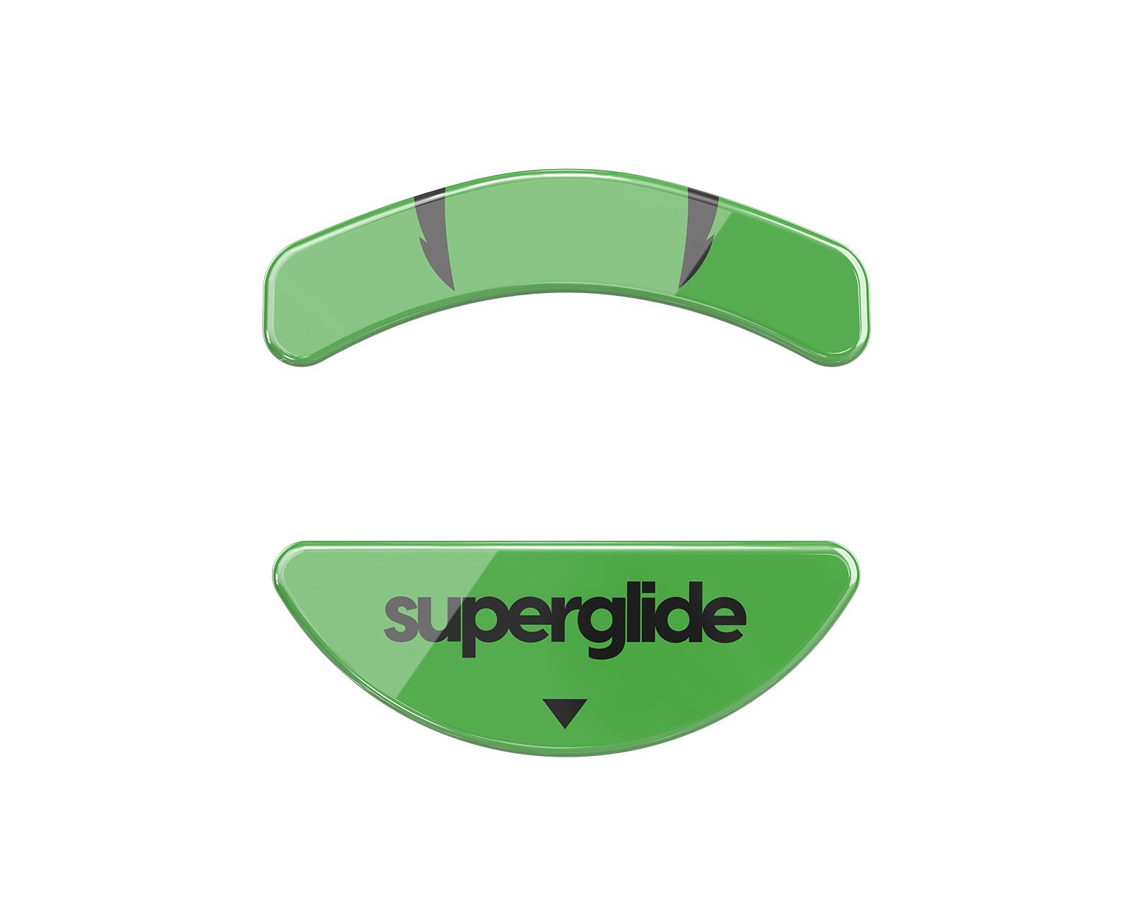 Superglide Glas Skates for Razer Viper Mini - Green - us.MaxGaming.com
