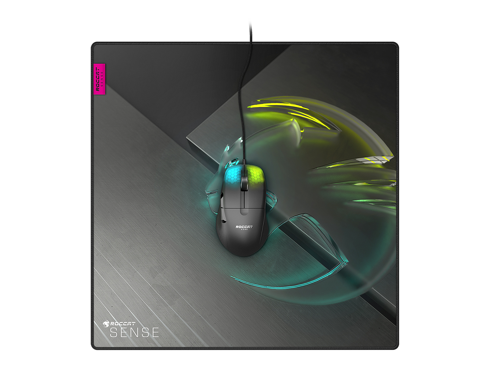 Roccat Sense Icon SQ Mousepad - Black - us.MaxGaming.com