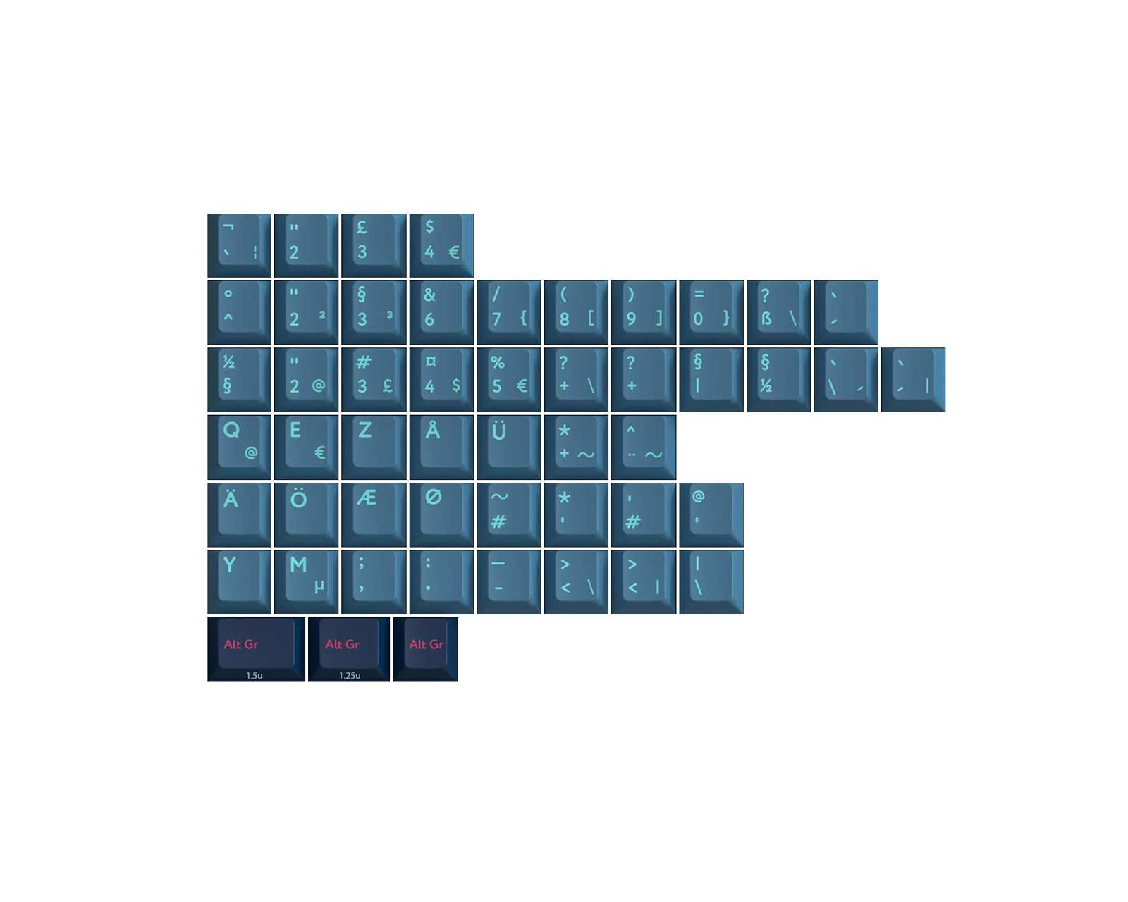 KBDfans PBTfans Kabuki-Cho International Kit - us.MaxGaming.com