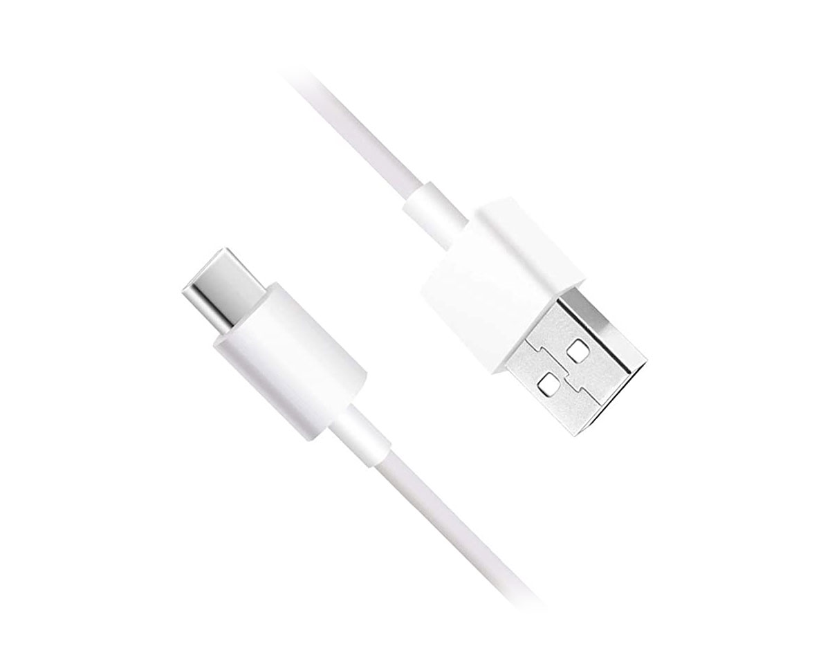 Câble Xiaomi USB vers Micro USB avec adaptateur USB-C 1m Blanc