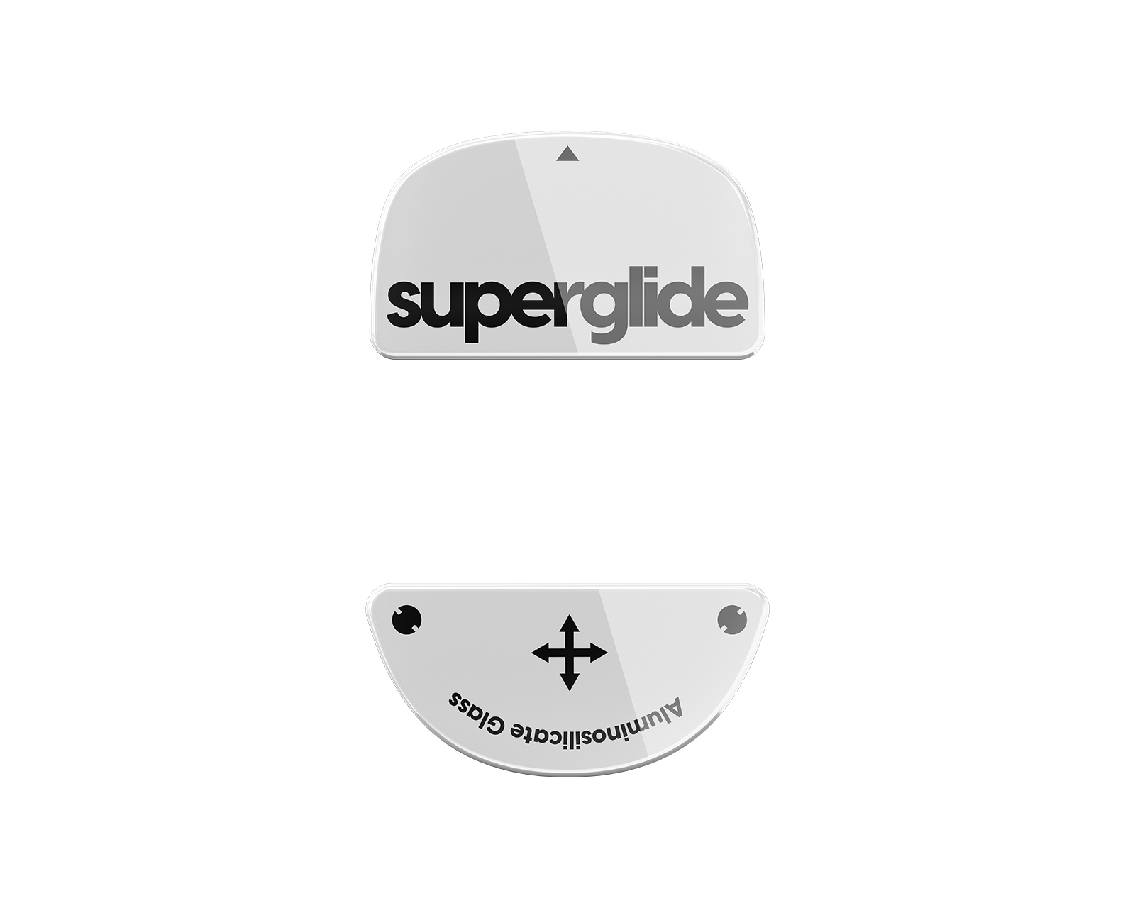 Superglide Glass Skates for Vaxee XE - White - us.MaxGaming.com