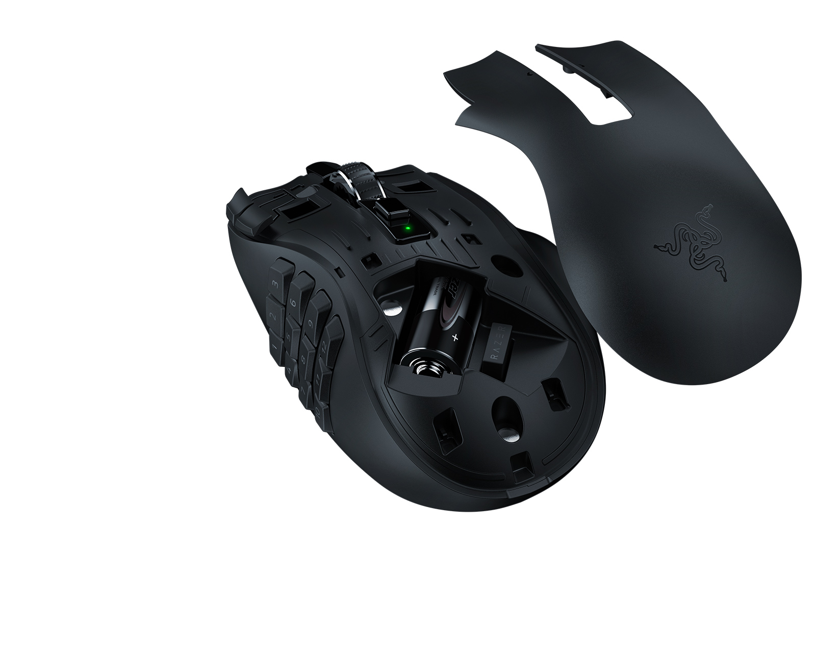 Razer Naga V2 HyperSpeed - Wireless MMO Gaming Mouse - Black