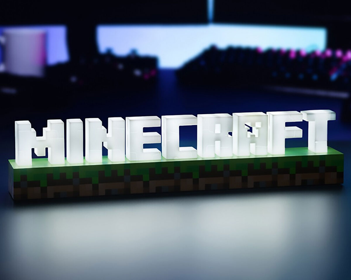 Paladone Minecraft Logo Light - Minecraft Light - us.MaxGaming.com
