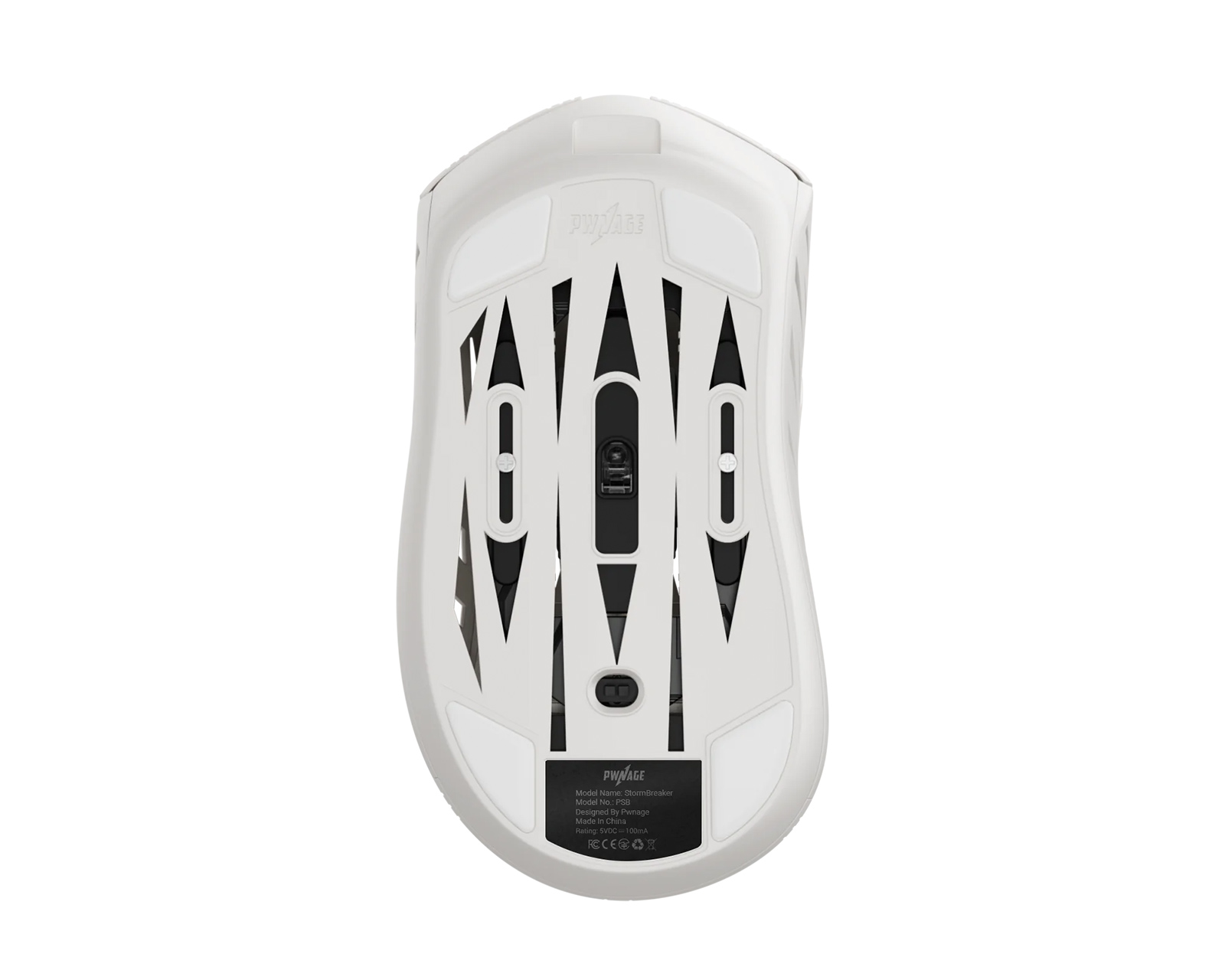 Pwnage Stormbreaker Magnesium Wireless Gaming Mouse - White