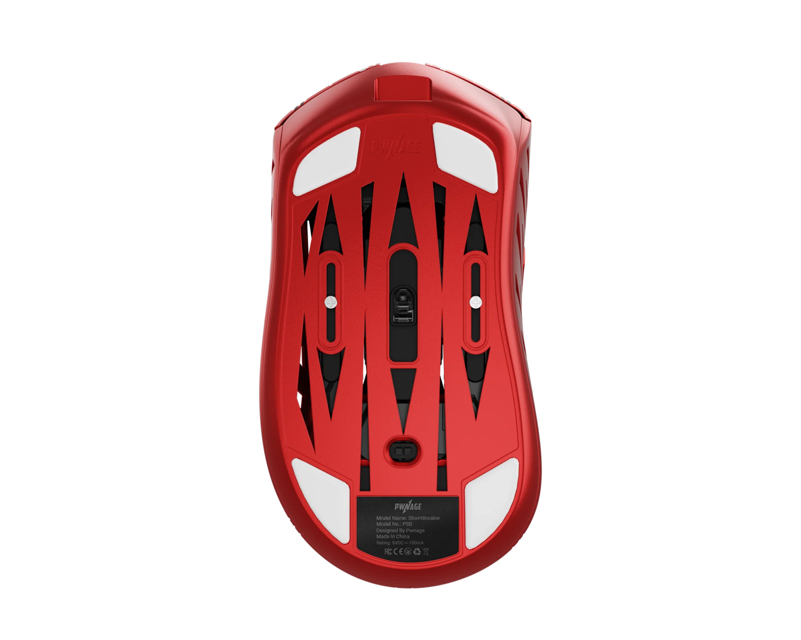 Pwnage Stormbreaker Magnesium Wireless Gaming Mouse - Red