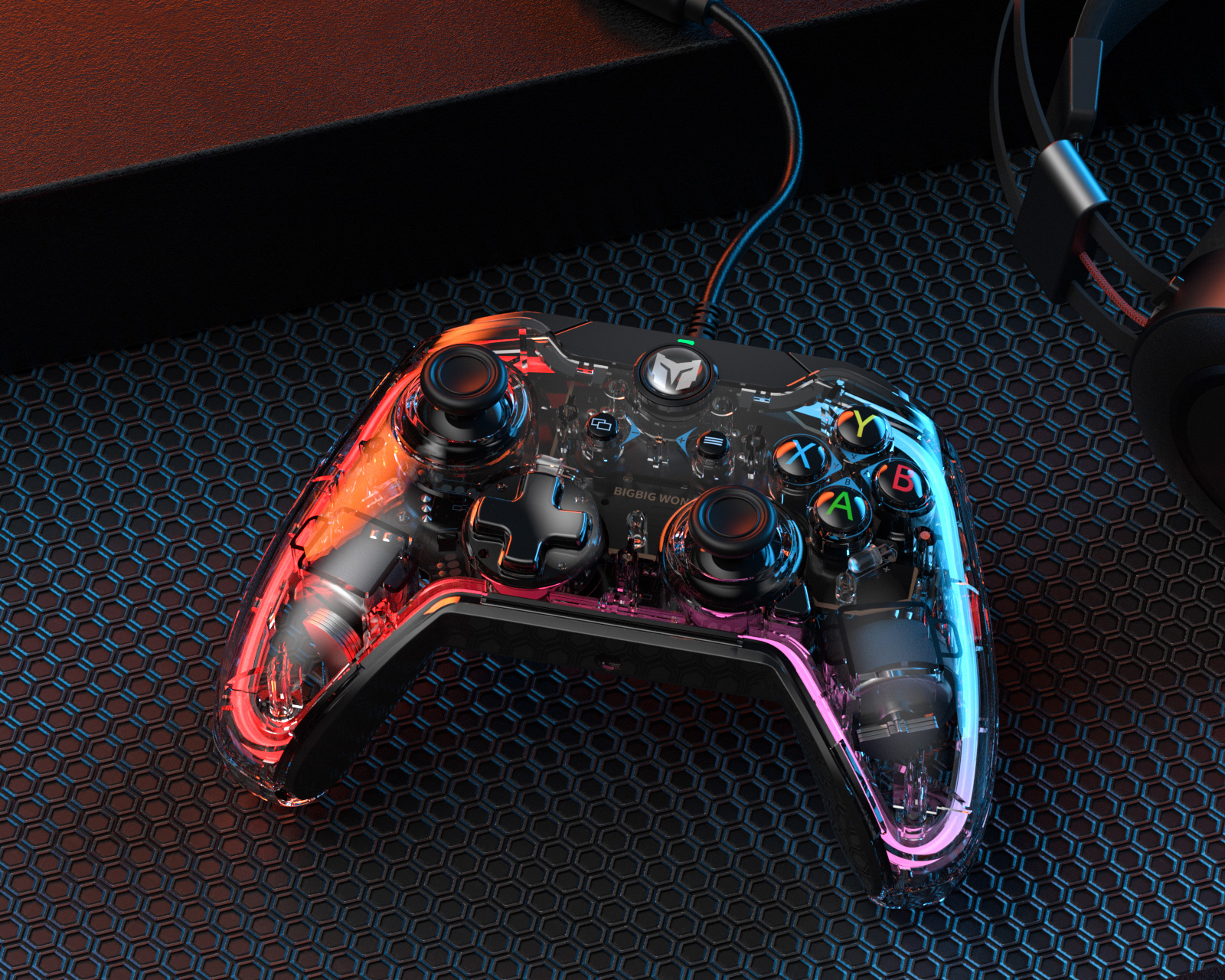 BIGBIG WON Rainbow S Wired Controller Auora RGB - (PC/Switch