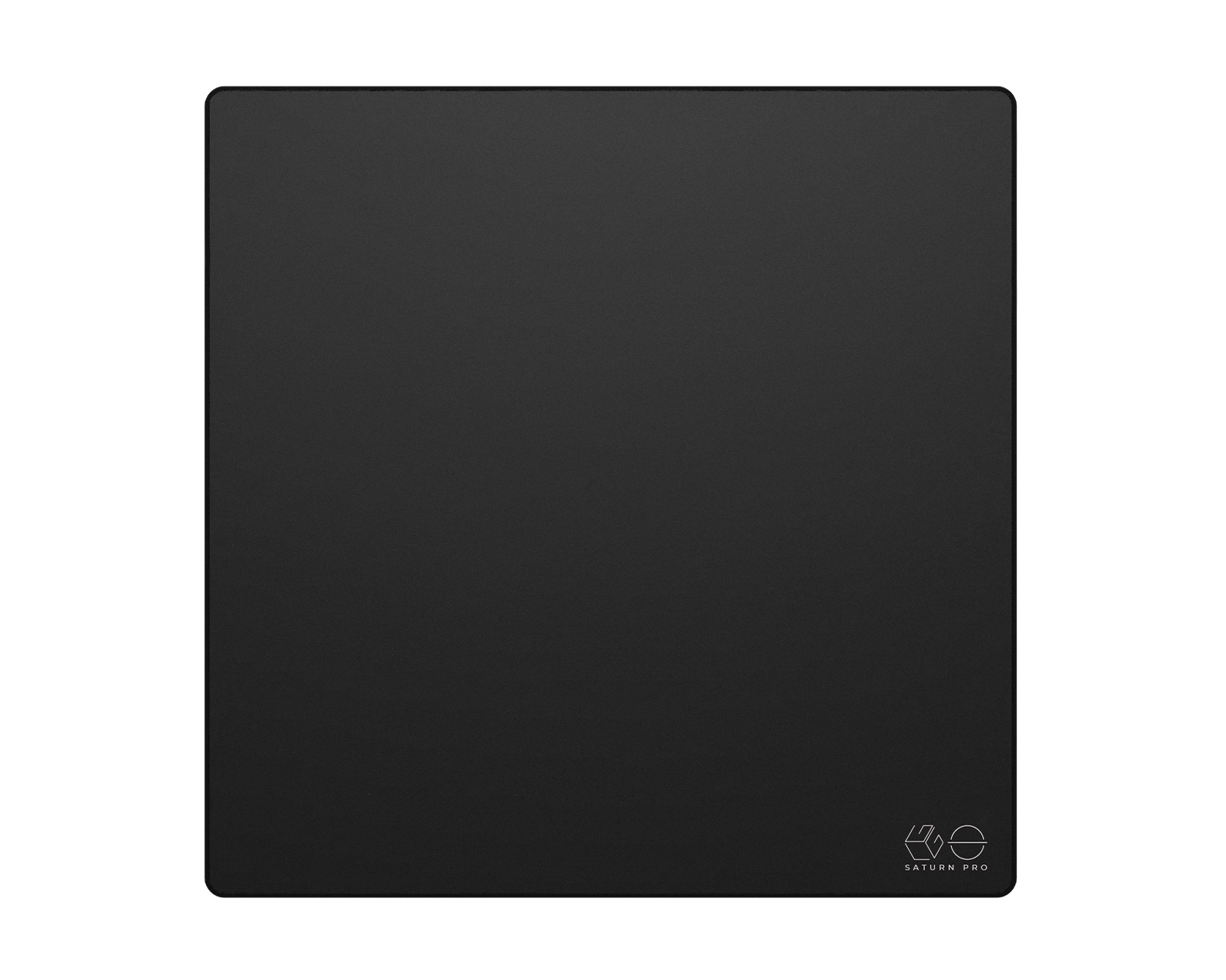 Saturn PRO Gaming Mousepad - XL Square - Soft - Black