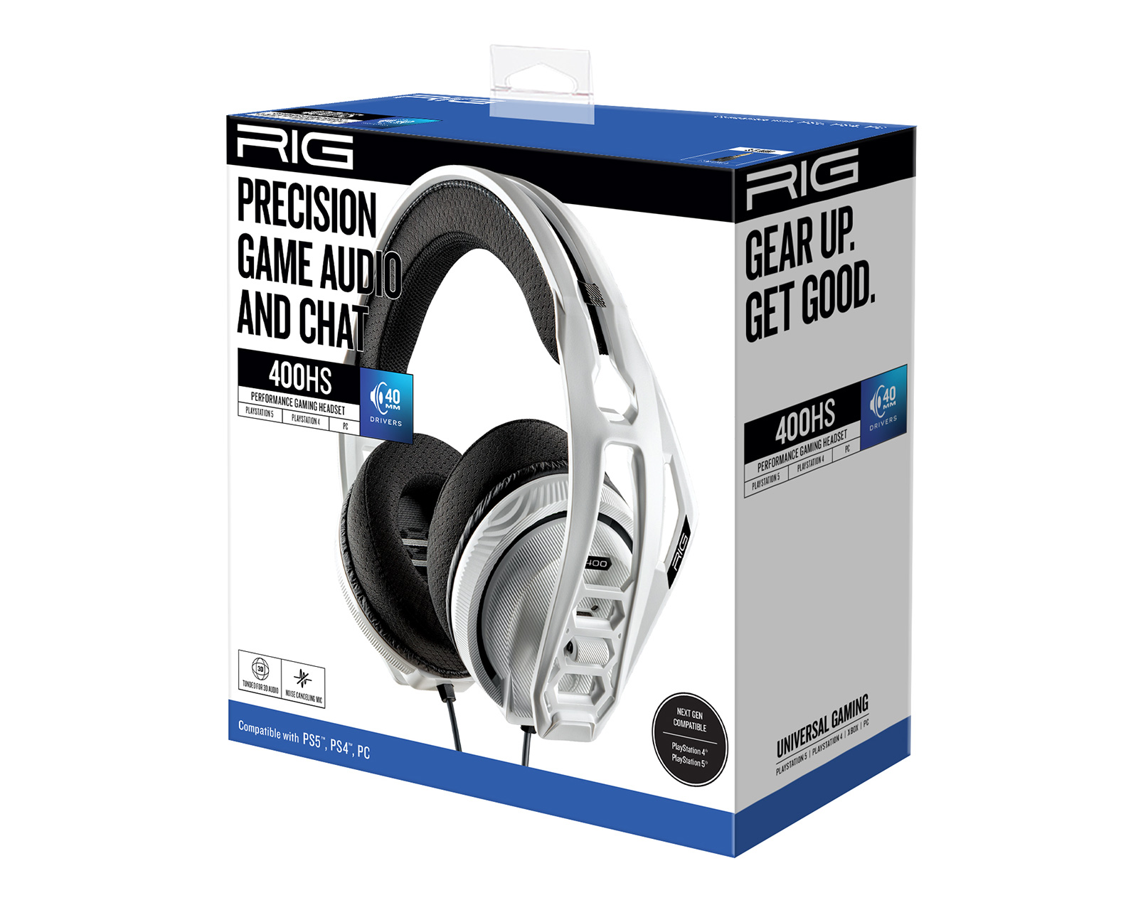 RIG Gaming 400HS White Gaming Headset PS4 PS5 White us.MaxGaming