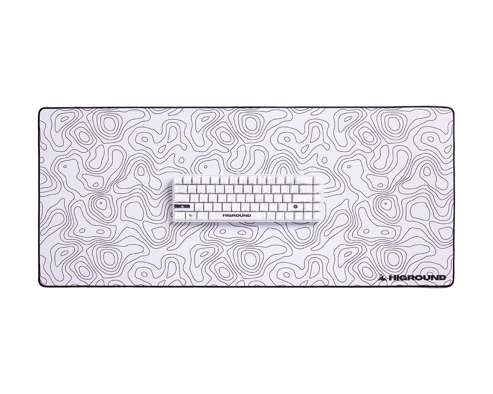 Higround SNOWSTONE Gaming Mousepad - Typograph Series - XL - us