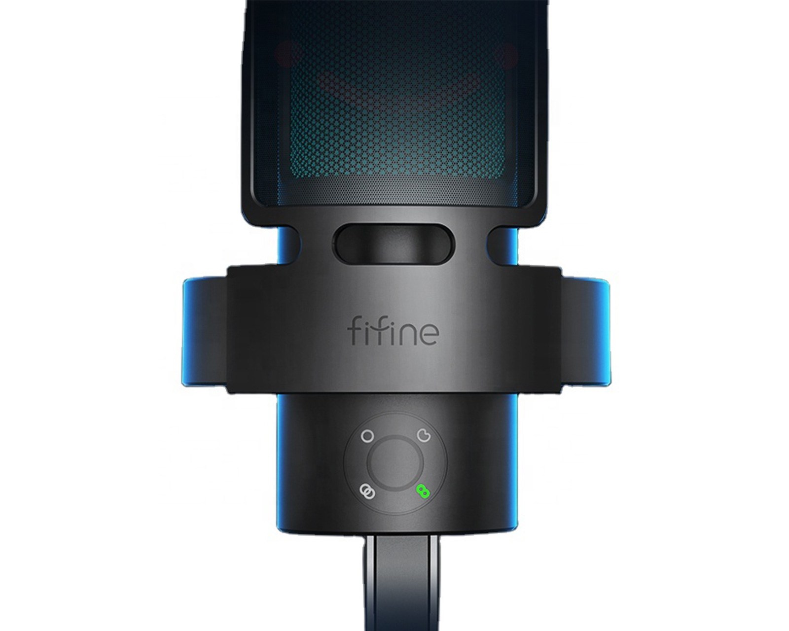 Fifine AMPLIGAME A8 Plus RGB USB Microphone with 4 Polar Patterns (PC/PS4/PS5)  - Black 