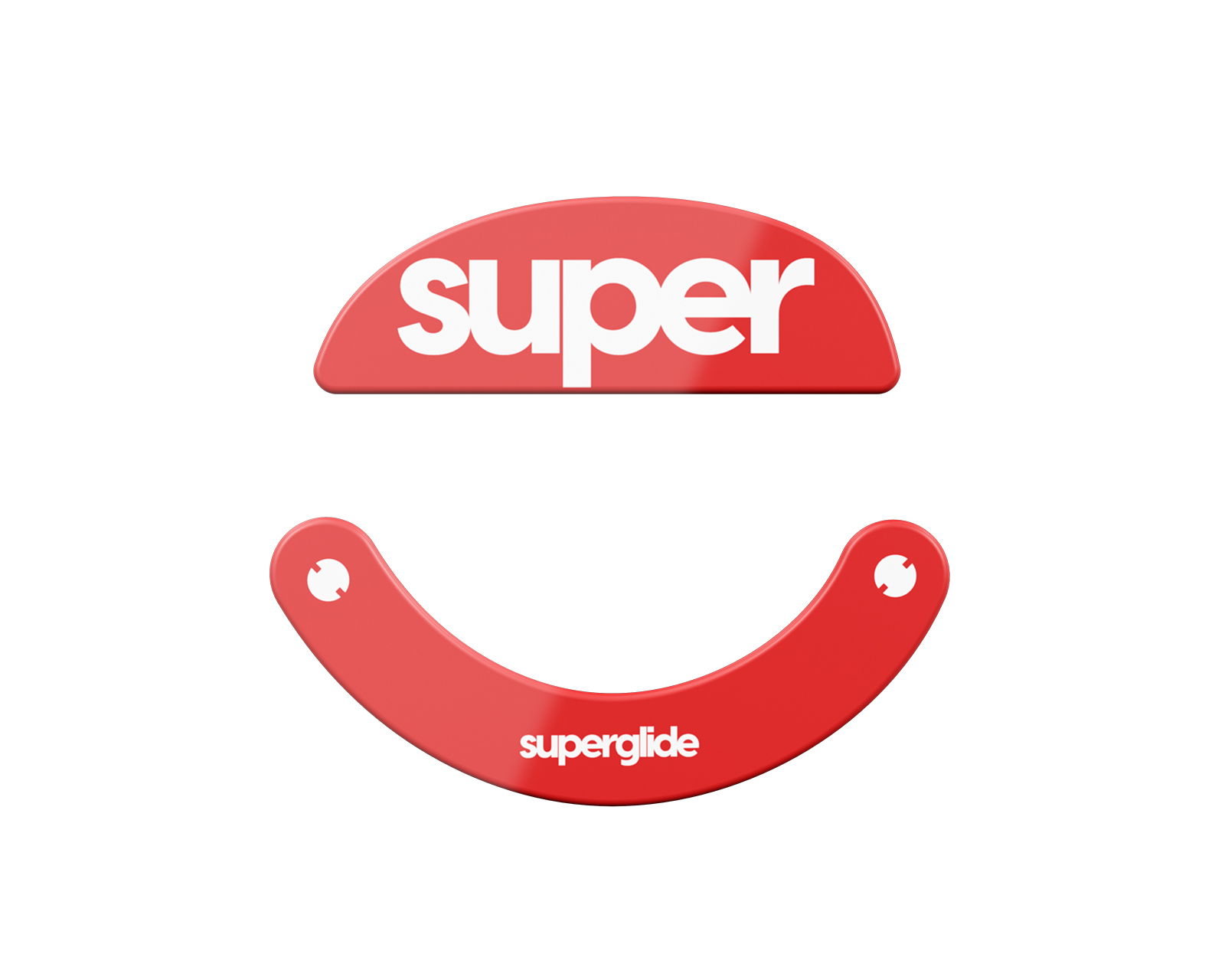 Superglide Version 2 Glass Skates for Pulsar Xlite/V2/V2 Mini/V3 - Red