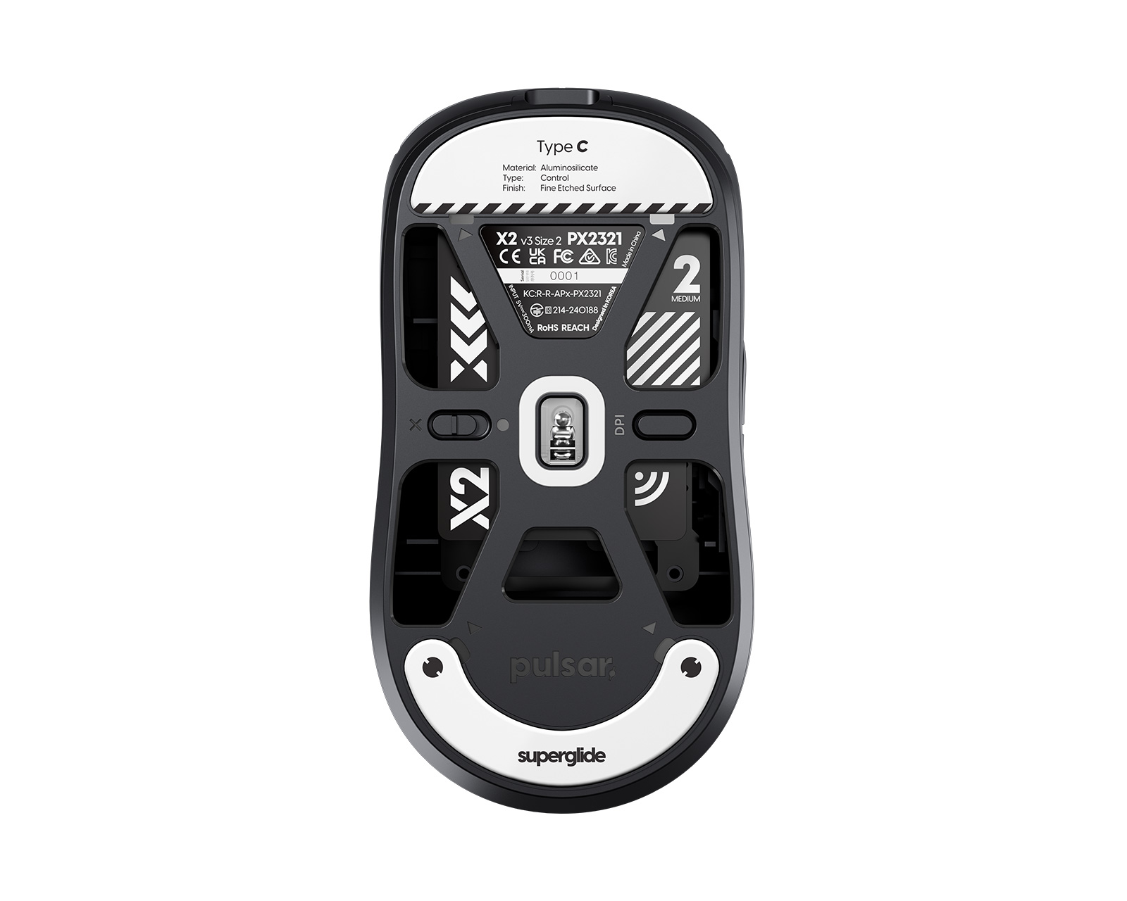 Superglide Version 2 Glas Skates for Pulsar X2/X2 Mini/X2V2