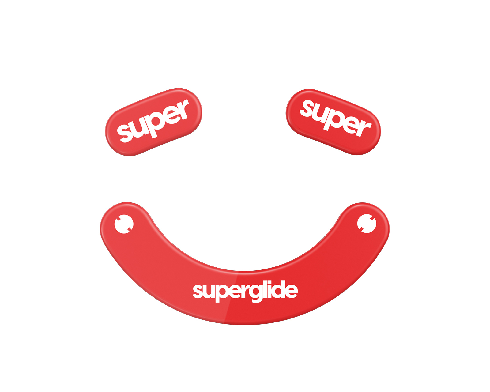 Superglide Version 2 Glas Skates for Razer Viper V2 Pro - Red - us