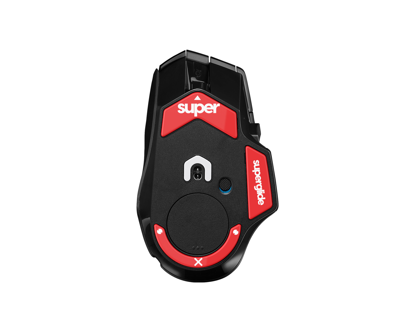 Superglide Version 2 Glas Skates for Logitech G502X - Red