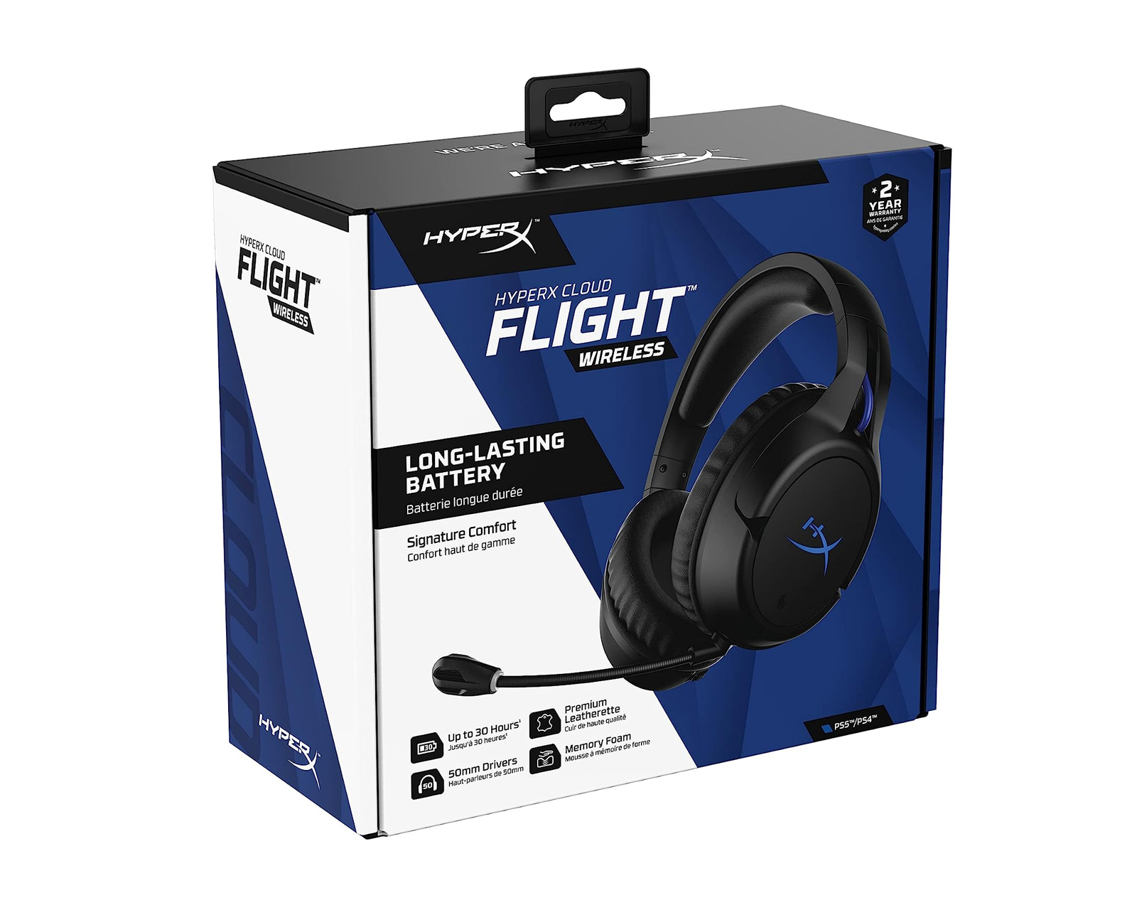 HyperX - Cloud Flight Wireless Stereo Gaming Headset for PC/PS4 - Black  Only