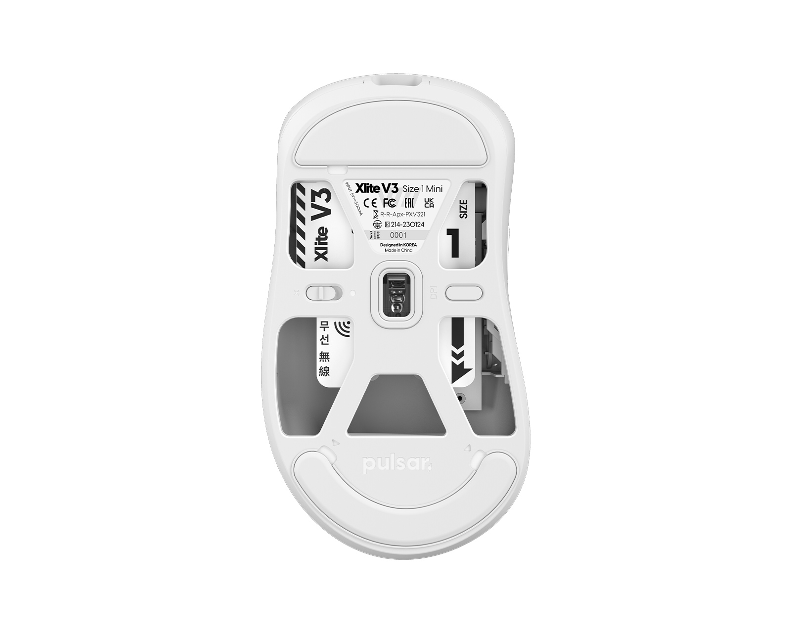 Pulsar Xlite V3 Wireless Mini Gaming Mouse - White