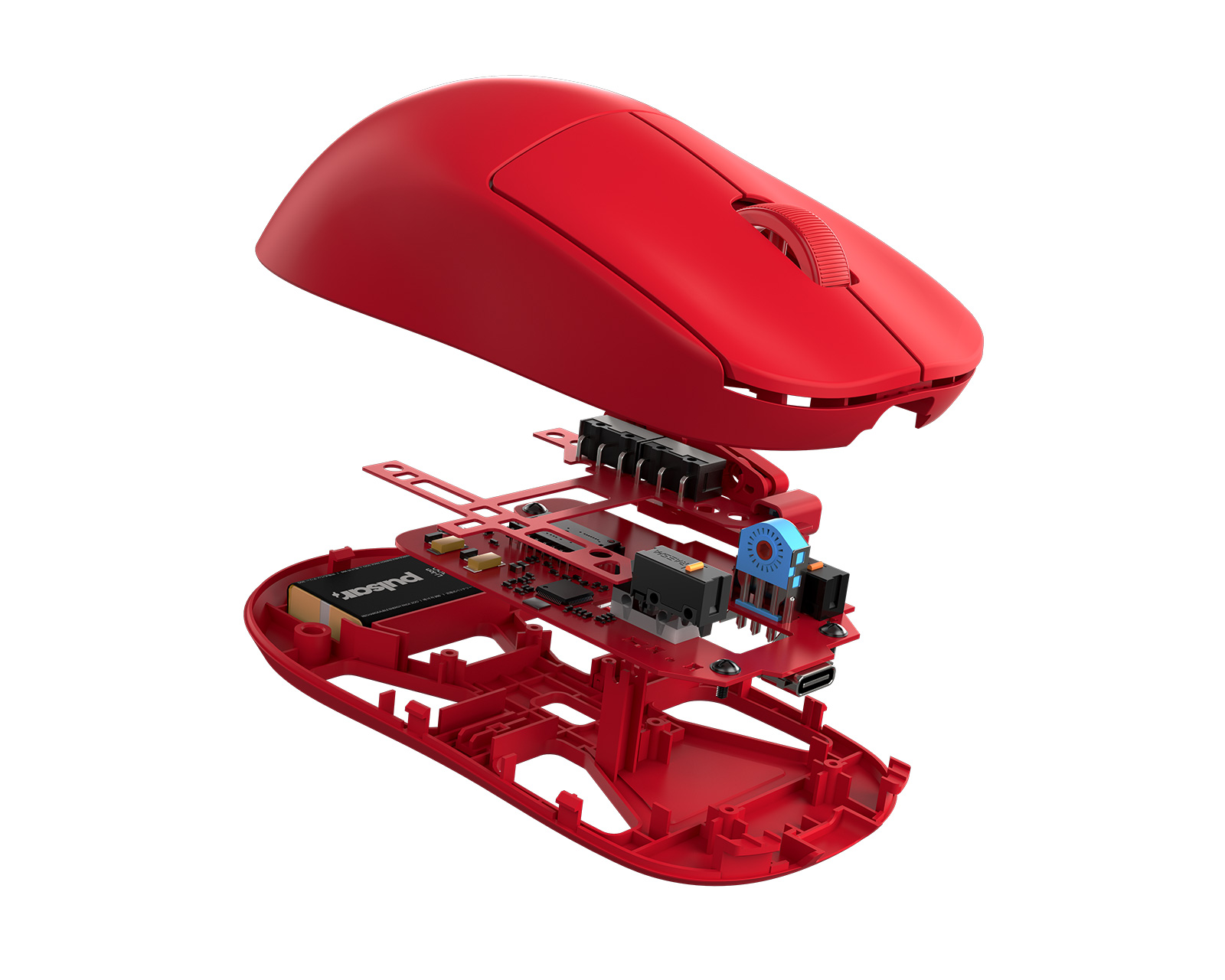 Pulsar X2-V2 Wireless Gaming Mouse - Mini - Red - Limited
