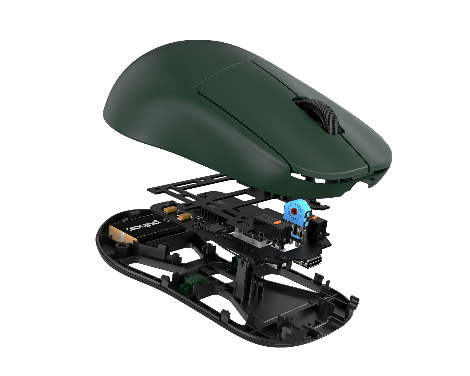 Pulsar X2-H High Hump 4K Wireless Gaming Mouse - Green