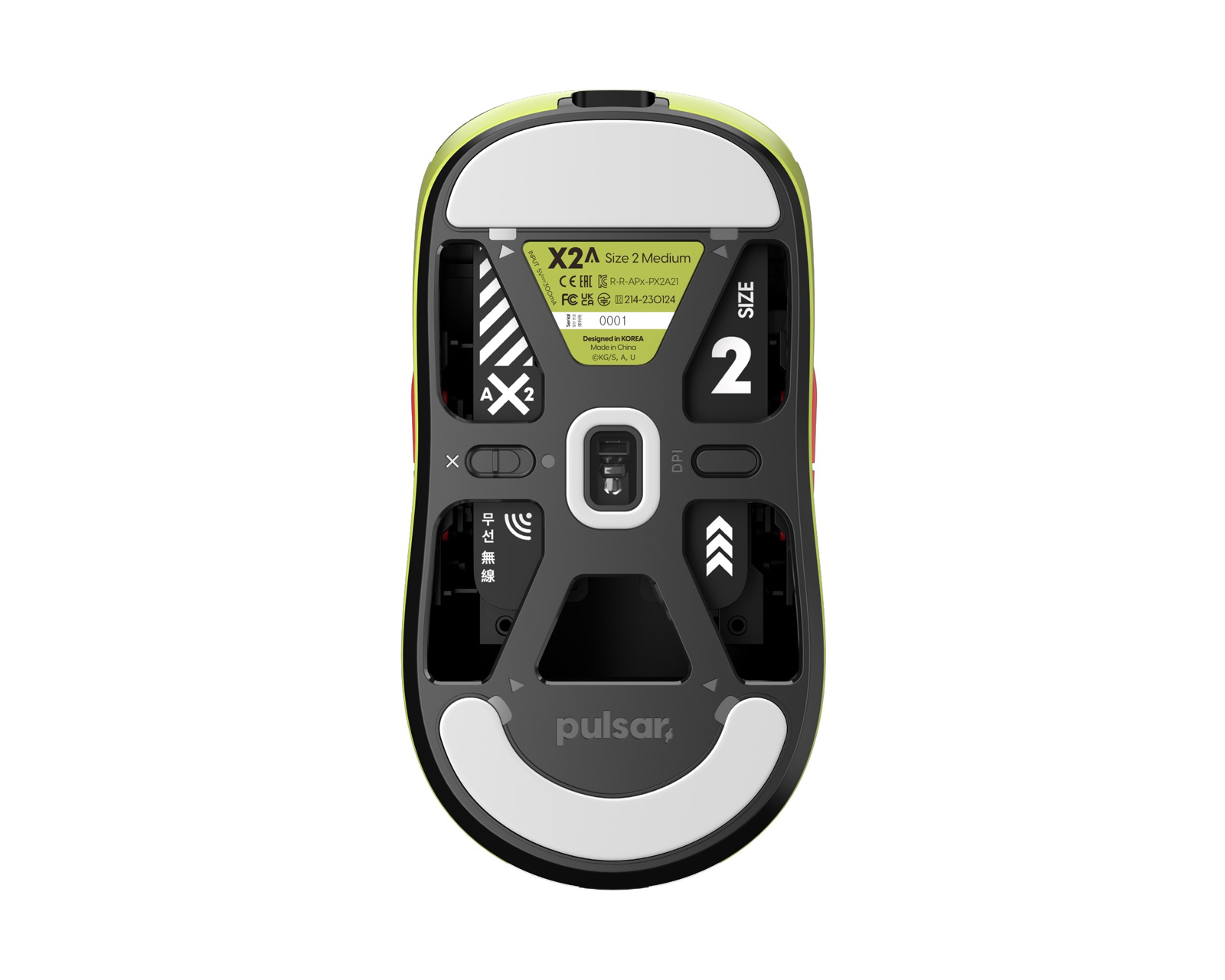 Pulsar X2-A Ambidextrious Wireless Gaming Mouse - Himejima Gyomei