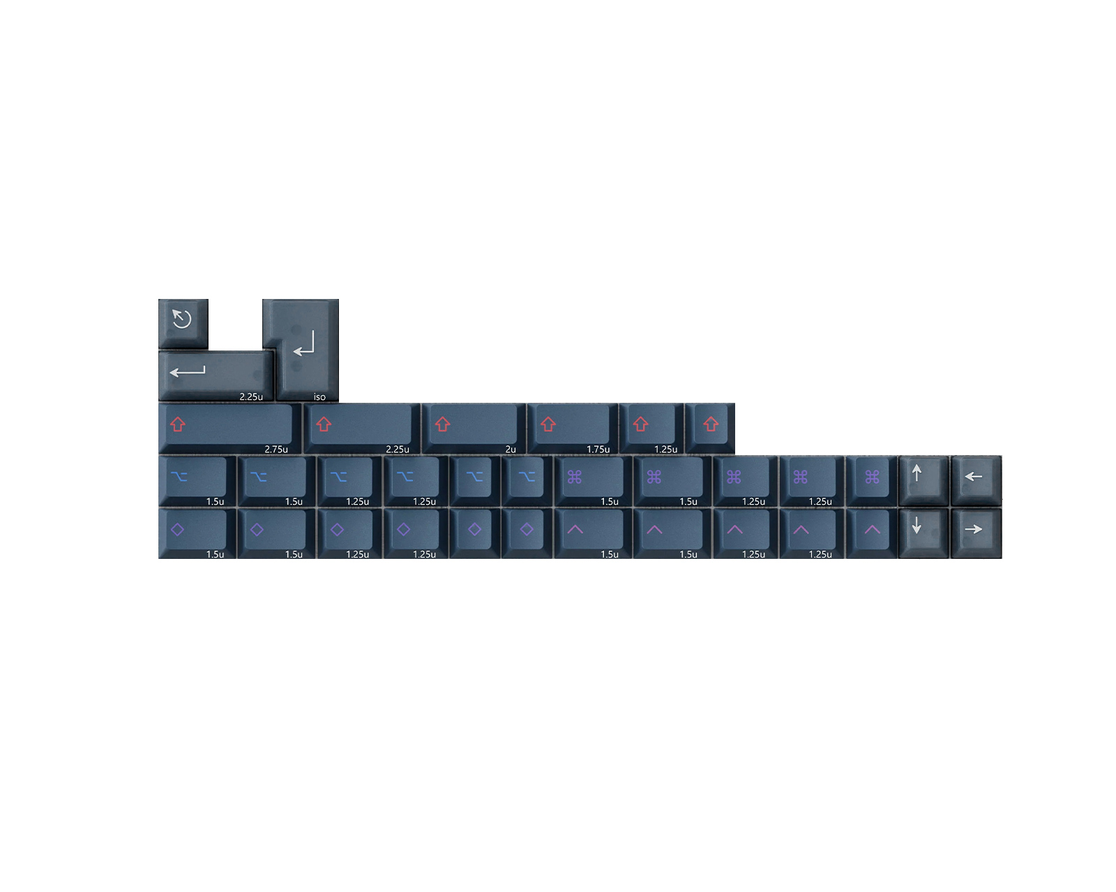 KBDfans PBTfans Spark R2 - Mod Kit Blue - us.MaxGaming.com